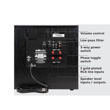 subwoofer Omicron Tureno HDTV 10 pulgadas Negro - Imagen 4
