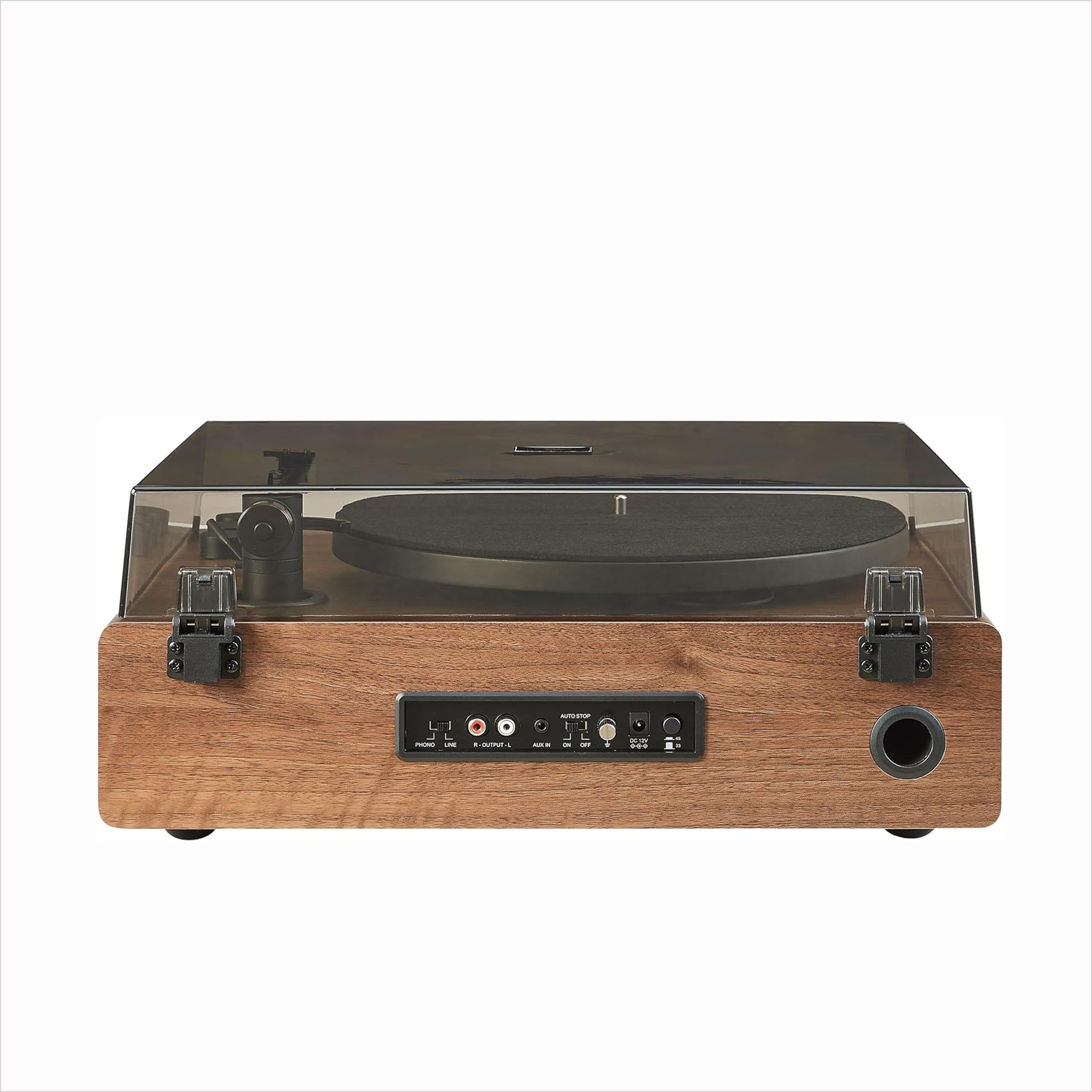 Crosley CR6046A-WAGL Tocadiscos Bluetooth de 2 velocidades con altavoces incorporados, nogal - Imagen 5