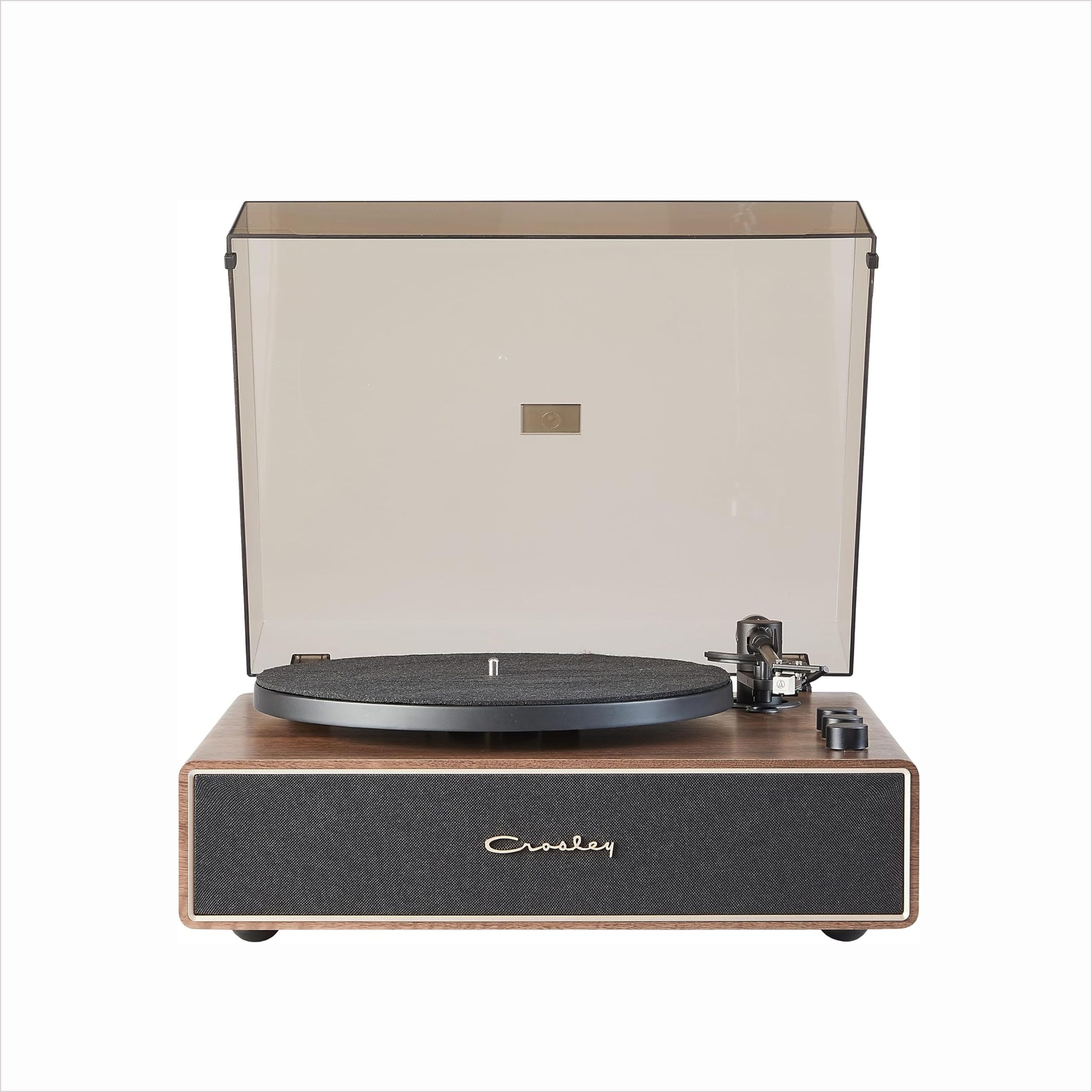 Crosley CR6046A-WAGL Tocadiscos Bluetooth de 2 velocidades con altavoces incorporados, nogal - Imagen 8